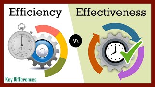 Efficiency vs Effectiveness Whats the Difference [upl. by Oag874]