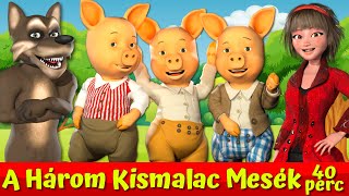 A Három Kismalac És A Farkas 🐷🐺🔴I Nati Mesék I Magyar Tündérmesék [upl. by Robbi]