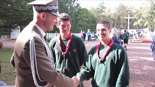 Ceremony in honour of Polish Soldiers LommelBE28Sept2014 [upl. by Oinoitna]