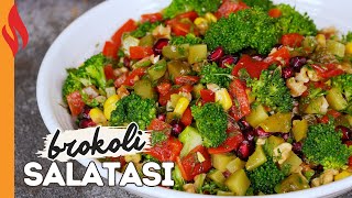 Narlı Cevizli Brokoli Salatası Tarifi  Nasıl Yapılır [upl. by Reg]