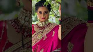 Aishwarya Sharma aka Pakhis Traditional Saree looks  ghkkpmghkkpmoffscreenmasti trendingshorts [upl. by Chapman]