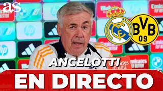 ANCELOTTI EN DIRECTO  RUEDA DE PRENSA post REAL MADRID vs BORUSSIA DORTMUND [upl. by Suirauqram]