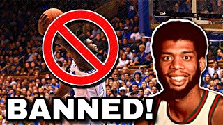 The Slam Dunk Was BANNED for 10 YEARS By The NCAA … Here’s Why [upl. by Helbonna]