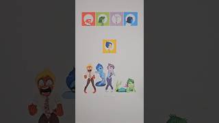 Inside Out Joys Emotions Mix Line Puzzle shorts art insideout2 [upl. by Kort492]