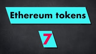 Ethereum Tokens ERC721 Tutorial NFT nonfungible tokens [upl. by Nnyw]