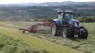 New Holland T6080 Raking [upl. by Adest]