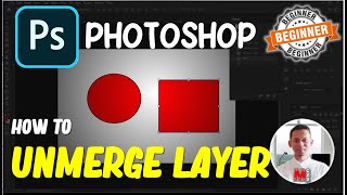 Photoshop How To Unmerge Layer [upl. by Lesli]