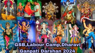 Dharavi GSB Matunga Labour Camp Ganpati Darshan 2024  Part 3  Mumbai Ganpati Darshan 2024 [upl. by Hamer]