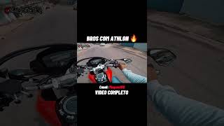 BROS COM ATHLON 🔥 bros160 moto athlon athlon250 athlonracing bros bros2025 motos [upl. by Mercado316]