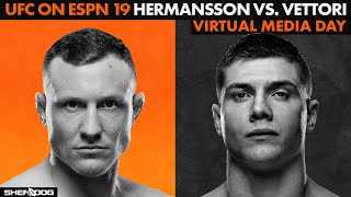 UFC on ESPN 19 Hermansson vs Vettori  Virtual Media Day  live stream [upl. by Debarath]