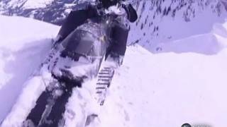 Snowmobile Almost Goes Over Cliff [upl. by Attenweiler]