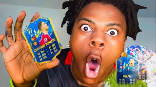 iShowSpeed LUCKIEST IRL FIFA Pack Opening [upl. by Alisa47]