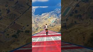 Mega ramp jumps in gta online gtaonline gtavonline gta5shorts gta5megaramp ytshorts shorts [upl. by Berneta]