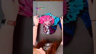 Tie Dye Tshirt art creative diy dye satisfying tutorial tshirt shorts love colors [upl. by Emmerich]