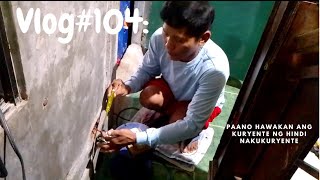 Vlog104 Paano hawakan ang live wire ng hindi nakukuryente [upl. by Oihsoy]