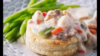 Recette VolauVent au Poulet ou dinde [upl. by Anpas]