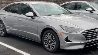 2023 Sonata Hybrid SEL Trim 33k and great gas mileage for a larger Sedan REVIEW [upl. by Ahsek242]