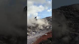 Un trail in mezzo alle fumarole Certo Mi trovo in Toscana a Monterotondo 😍 mtb downhill ebike [upl. by Bergin]