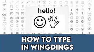 How To Type Wingdings On Your Phone or Laptop [upl. by Nellad]