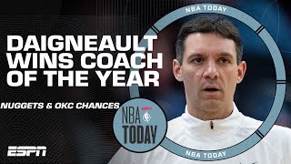 🏀 Nuggets amp Thunder playoff chances  Mark Daigneault wins Coach of the Year 👏  NBA Today [upl. by Dare]