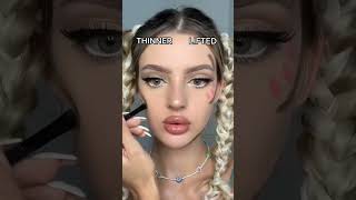 thinner VS lifted face contouring by🤩 juliettaf [upl. by Agata]