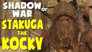 Shadow of War Funny Moments  STAKUGA THE KOCKY [upl. by Charissa]