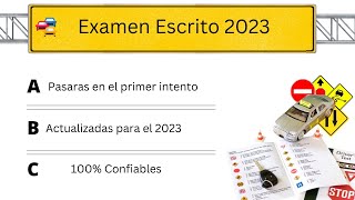 2023 ACTUAL EXAMEN TEÓRICO para la LICENCIA DE CONDUCIR PREGUNTAS DEL DMVen Español [upl. by Lionello]