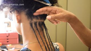 Treccine afro su capelli corti  boxbraids short hair [upl. by Onaimad]