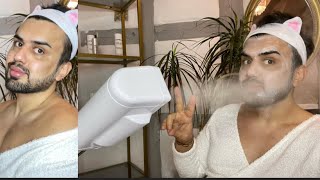 خاوينکردنە وی پێيست بە م شێيوازە بکە my skin care routine￼￼￼ [upl. by Dnilazor]