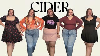 Cider Plus Size Try On Haul  Size 1820 Fall Outfits [upl. by Ennaeirb]