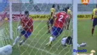 Chile 2 vs Colombia 2   Sudamericano Sub 17  2011 [upl. by Earased]