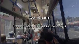 Red Bus 20  Iveco Metro Kickdown [upl. by Drannel693]