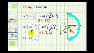 Examples Evaluate Expression Involving Inverse Trig Functions Part 2 [upl. by Guyer177]