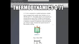 Thermodynamics 471 Air is contained in a variableload piston–cylinder device equipped with a [upl. by Taran]