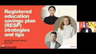 Webinar Registered education savings plan RESP strategies and tips [upl. by Einnalem]