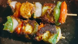 Tandoori paneer tikka on tawa ।। Easiest way to make paneer tikka at home [upl. by Emeline]