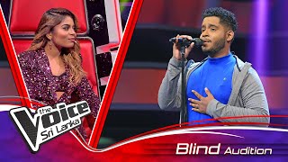 Bhanuka Seneviratne  You Are The Reason  Blind Auditions  The Voice Sri Lanka [upl. by Jenette]