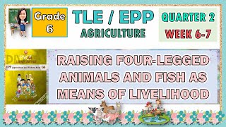 TLEEPP 6 AGRICULTURE QUARTER 2 WEEK 67 RAISING FOURLEGGED ANIMALS AND FISH AS MEANS OF LIVELIHOOD [upl. by Enyawed]