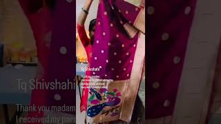 Online shopping review🤔from ✨Shivshahi paithani saree ✨ shorts reels 2024 [upl. by Johann]