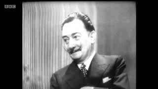 BBC Panorama Muggeridge interviews Salvador Dali 4th May 1955 [upl. by Ettenajna]