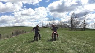 Honda crf150r vs Kawasaki KX85 [upl. by Algernon943]