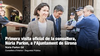 Primera visita oficial de la consellera Núria Parlon a lAjuntament de Girona [upl. by Avle575]