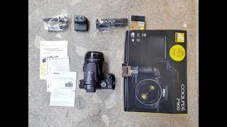 Nikon P900 Unboxing setup amp first look [upl. by Coppola]