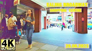 Ealing Broadway shopping centre walking tour  London borough of Ealing  4K  29092023 [upl. by Eenwat903]