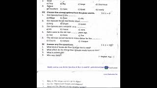 7th English 2nd Mid Term Test 2022 Original Question Paper Tirupattur District [upl. by Arted348]