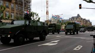 The National Day of Luxembourg  The Military Parade Part 1 [upl. by Haikan]