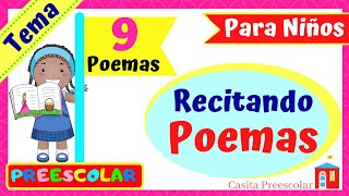 POEMAS Para Niños Aprendeencasa [upl. by Eelydnarb]