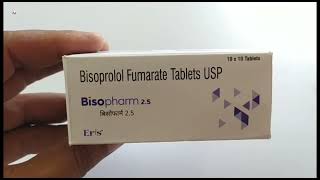 Bisopharm 25 Tablet  Bisoprolol Fumarate Tablets USP  Bisopharm 25mg Tablet Uses Side effects [upl. by Zile]