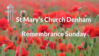 231112 Remembrance Sunday Service at 1045am from St Marys Denham [upl. by Yeca]