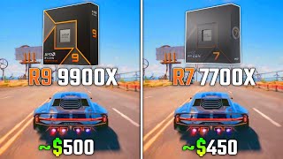 RYZEN 9 9900X vs RYZEN 7 7700X  Test in 6 Games [upl. by Ahtnamys516]